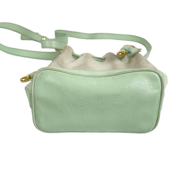 Authentic CELINE Cross Body Bucket Suede Drawstring Bag Purse - Picture 5 of 11